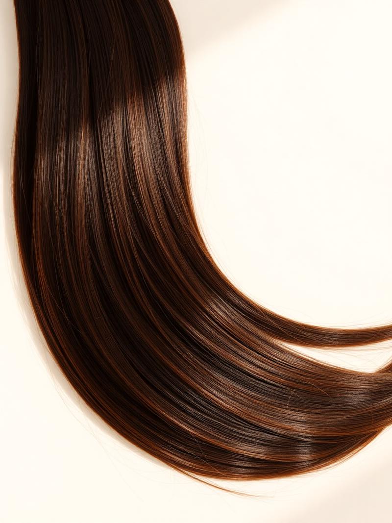 Mecha de cabelo brasileiro moreno iluminado premium da Creative Hair